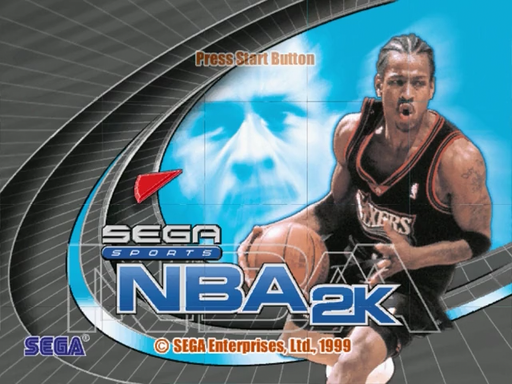 NBA 2K title screen for Sega Dreamcast